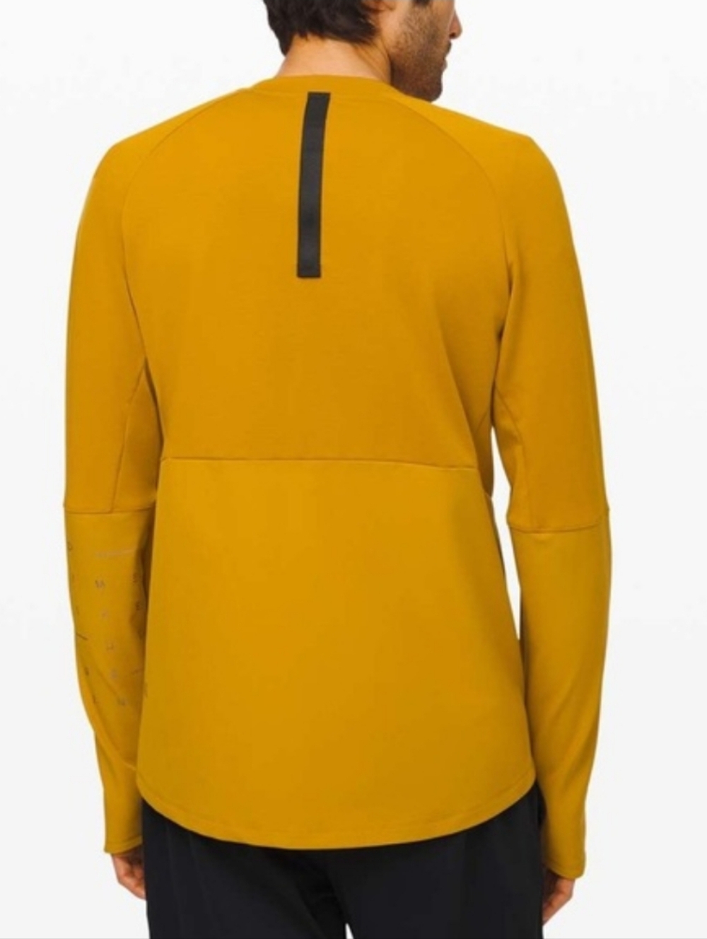 Lululemon Pass The Elements Mustard Yellow Long Sleeve Shirt Sz Medium